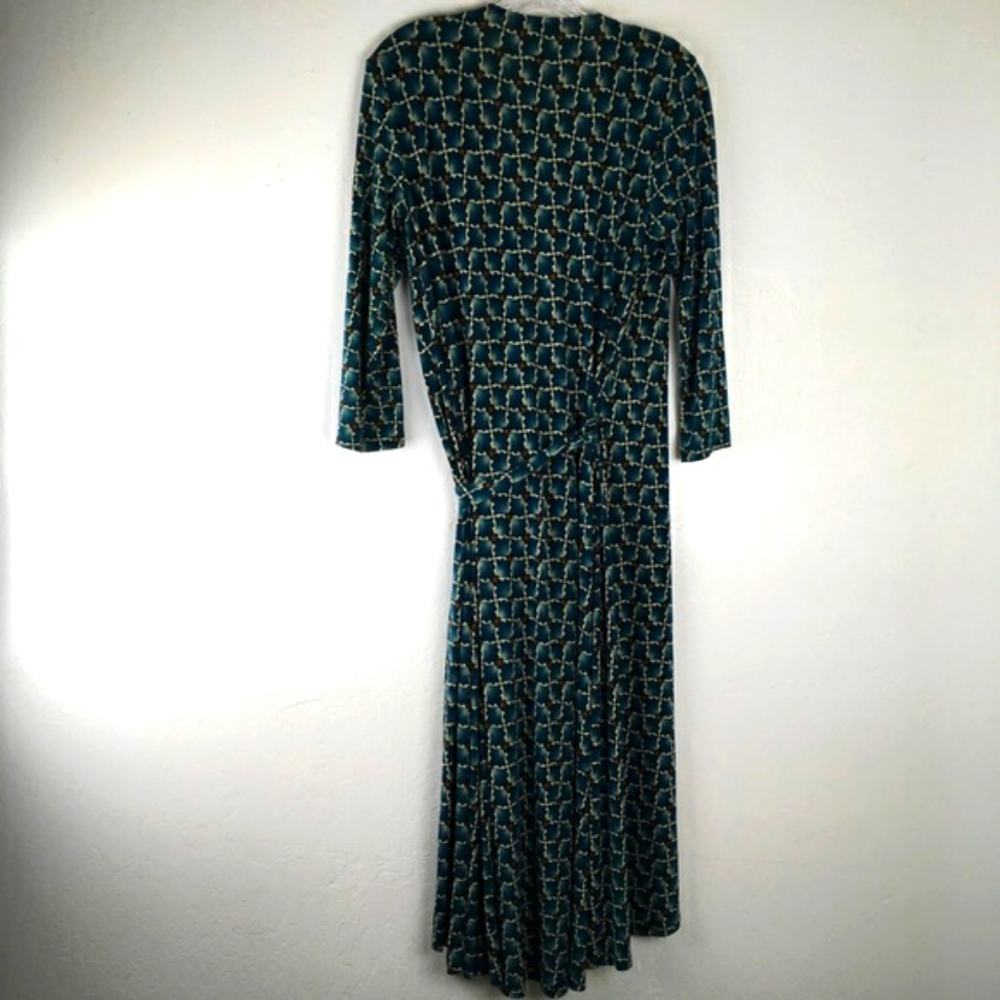 New LAURA ASHLEY WRAP TIE DRESS 8 - Picture 2 of 4